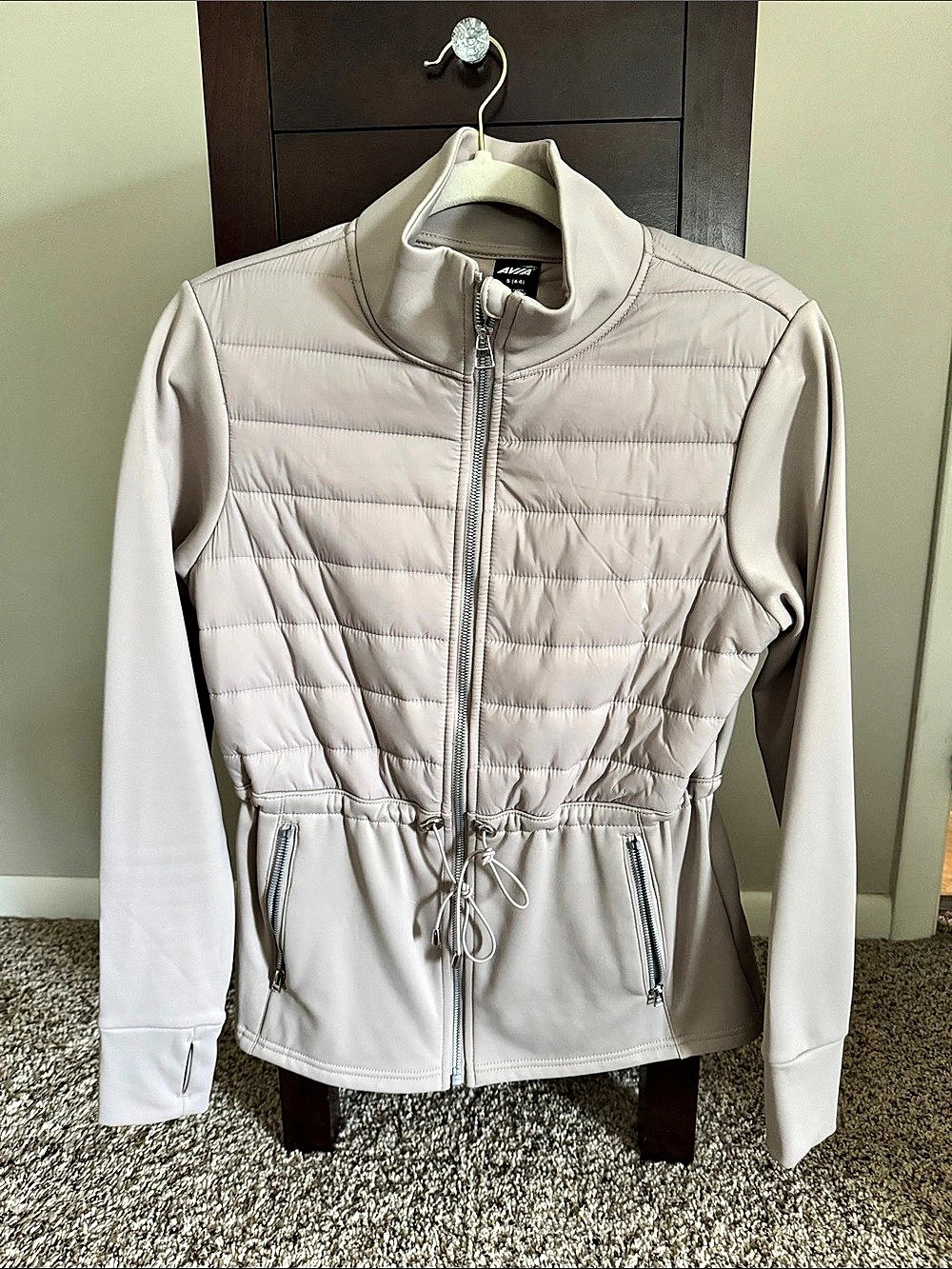 Avia Women's Mixed Media Quilted Jacket